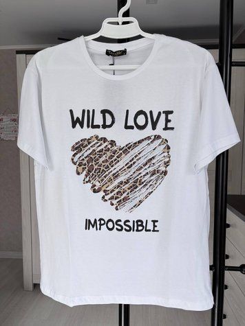 Футболка "Wld love" біла 249 фото