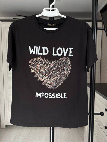 Футболка "Wld love" чорна 250 фото