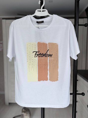 Футболка "Freedom" біла 267 фото